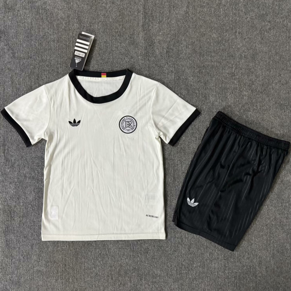 2025 Germany 125Th  Anniversary White Kids Soccer Jersey
