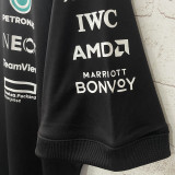 2025 Mercedes AMG Petronas F1 Black Team T-Shirt  圆领