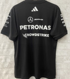 2025 Mercedes AMG Petronas F1 Black Team T-Shirt  圆领