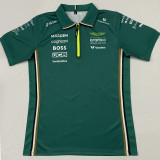 2025 Aston Martin F1 Green Team T-Shirt   (有拉链 阿斯顿马丁)