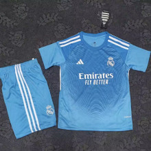 2025/26 RM Goalkeeper Blue Kids Soccer Jersey