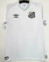 2025/26 Santos 1:1 Quality Home White Fans Soccer Jersey