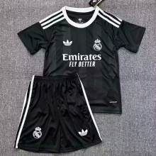 2025/26 RM Goalkeeper Black Kids Soccer Jersey