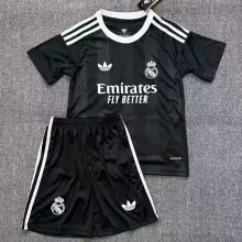 2025/26 RM Goalkeeper Black Kids Soccer Jersey