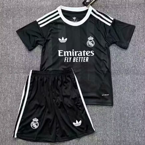 2025/26 RM Goalkeeper Black Kids Soccer Jersey