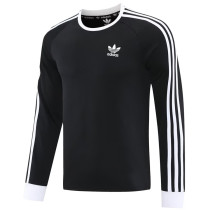 2025 AD~Black Long Sleeve Soccer Training Jersey