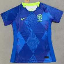 2025/26 Brazil Away Blue Women Soccer Jersey  女