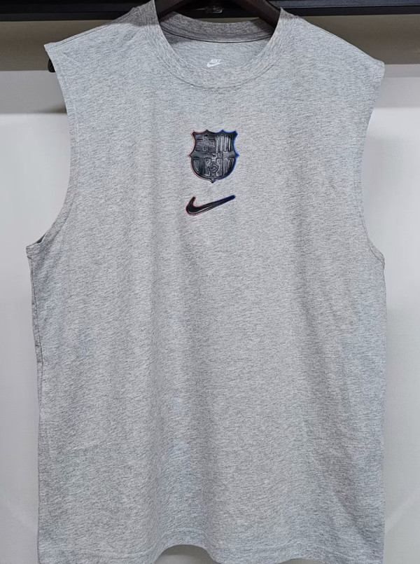 2025 BA Grey Pure Cotton Vest Jersey