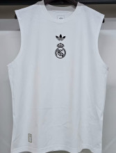 2025 RM White Pure Cotton Vest Jersey