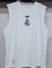 2025 RM White Pure Cotton Vest Jersey