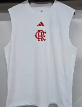 2025 Flamengo White Pure Cotton Vest Jersey