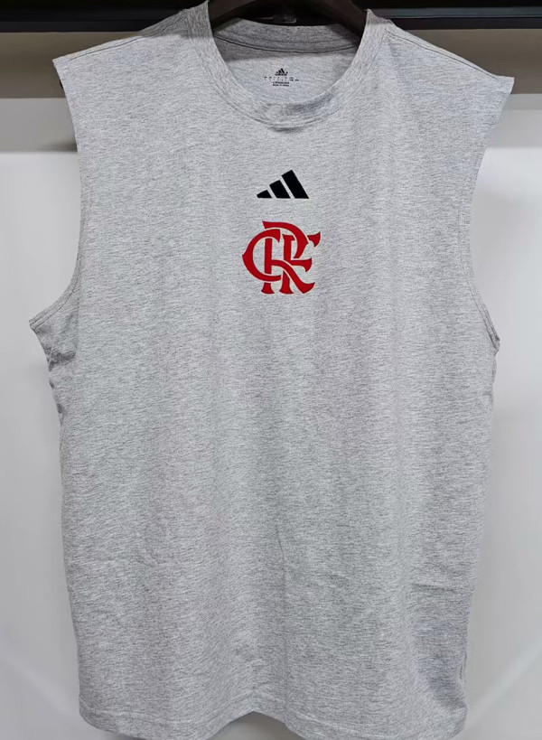 2025 Flamengo Grey Pure Cotton Vest Jersey