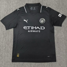 2025 Man City Black Special Edition Fans Soccer Jersey