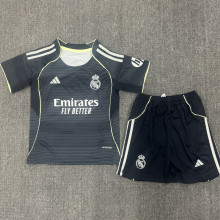 2025/26 RM Away Black Kids Soccer Jersey