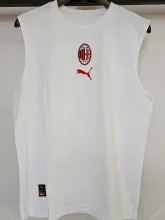 2025 AC White Pure Cotton Vest Jersey