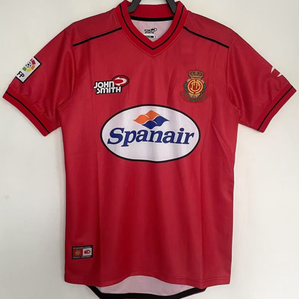 2000/2001 Mallorca Home Red Retro Fans Soccer Jersey