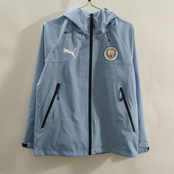 2025/26 Man City Light  Blue Windbreaker