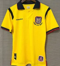 2025/26 Ecuador Home Yellow Fans Soccer Jersey