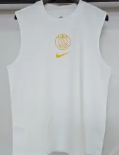2025 PSG White Pure Cotton Vest Jersey