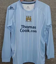 2007/08 Man City Home Blue Long Sleeve Retro Jersey