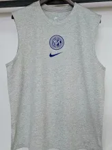 2025 In Milan Grey Pure Cotton Vest Jersey