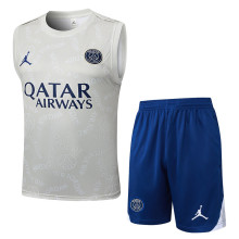 2025/26  PSG Light Gray Vest Training Jersey(A Set) 喷墨