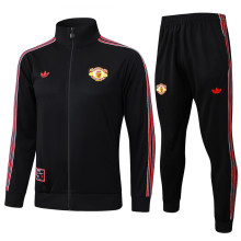 2025/26 M Utd Black Jacket Tracksuit