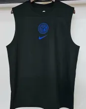 2025 In Milan Black Pure Cotton Vest Jersey