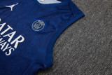 2025/26  PSG Sapphire Blue Vest Training Jersey(A Set) 喷墨