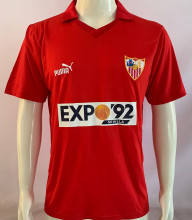 1987/1990 Sevilla FC Away Red Retro Soccer Jersey