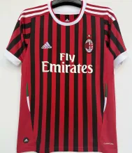 2011/12 AC Milan Home Retro Soccer Jersey