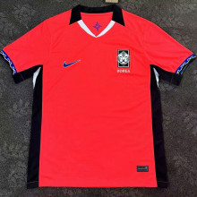 2025/26 South Korea Home Red Fans Soccer Jersey