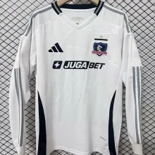 2025/26 Colo-Colo Home White Long Sleeve Soccer Jersey
