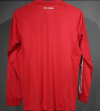 2011/12 RM Away Red Retro Player Version Lopng Sleeve Soccer Jersey 球员版
