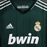 2012/13 RM Third Green Retro Player Version Long Sleeve Soccer Jersey 球员版
