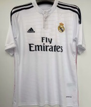 2014/15 RM Home White Retro Soccer Jersey