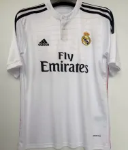 2014/15 RM Home White Retro Soccer Jersey