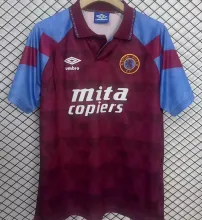 1990 Aston Villa Home Retro Soccer Jersey