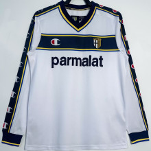 2002/03 Parma Away White Retro Long Sleeve Soccer Jersey