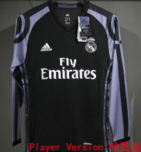 2016/17 RM The 3rd Retro Player Version Long Sleeve Soccer Jersey 球员版