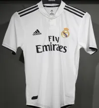 2018/19 RM Home White Retro Player Version Soccer Jersey 球员版带胸前章