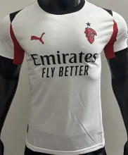 2025/26 AC Milan Away White Player Version Soccer Jersey