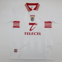 1997/1999 Benfica Away White Retro Soccer Jersey