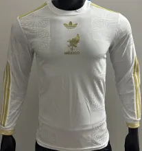 2025 Mexico White Special Edition Player Version Long Sleever Jersey