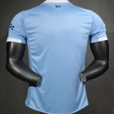 2025/26 Man City Home Blue Player Version Soccer Jersey
