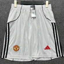 2025/26 M Utd White Shorts Pants