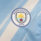 2025/26 Man City Home Blue Player Version Soccer Jersey