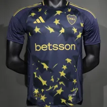 2025 Boca Third Black Player Version Soccer Jersey