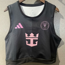 2025/26 Inter Miami Away Black Women Yoga Vest Jersey 女