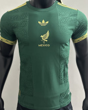 2025 Mexico Green Special Edition Player Version Soccer Jersey 胸前鸟
